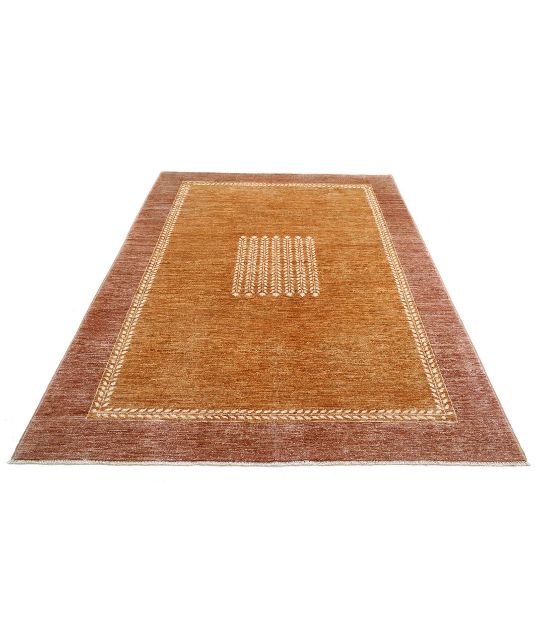 Afghan Oriental Rug 5'7" x 7'8" Hand-Knotted | No. AT67341
