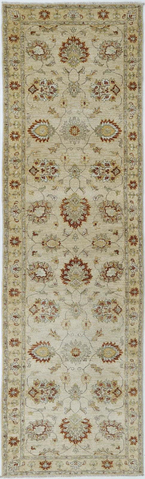 Indian Ziegler Rug 2' 10" x 10' 0" Hand-Knotted | No. AT67343