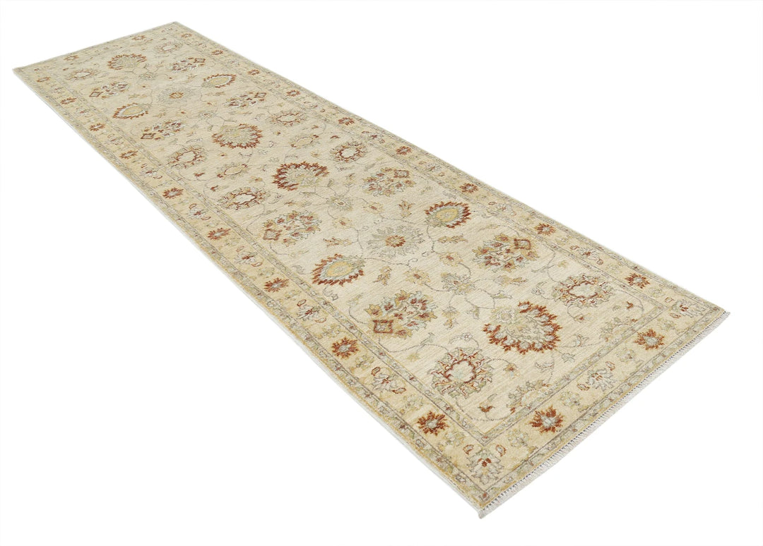Indian Ziegler Rug 2' 10" x 10' 0" Hand-Knotted | No. AT67343