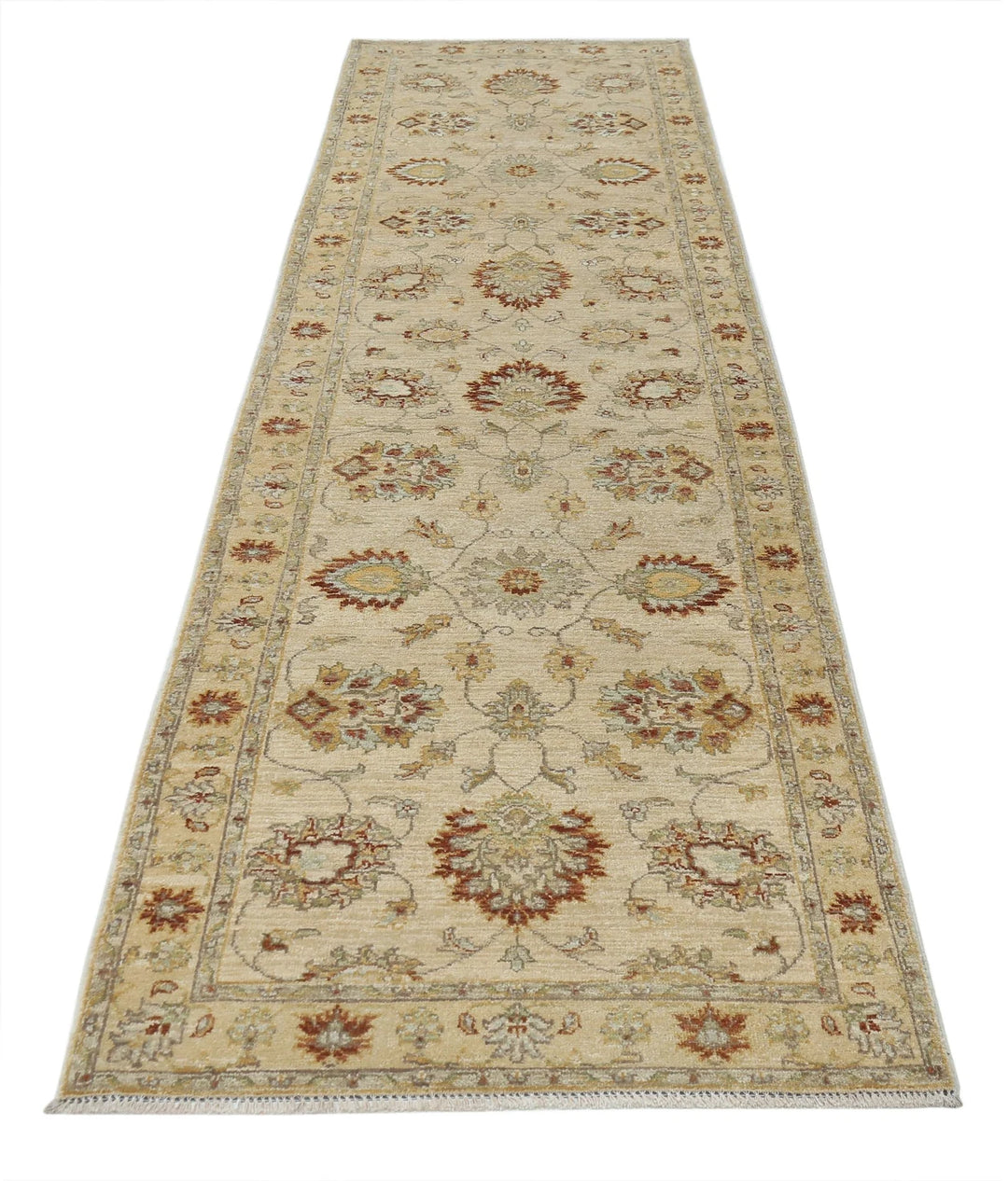 Indian Ziegler Rug 2' 10" x 10' 0" Hand-Knotted | No. AT67343