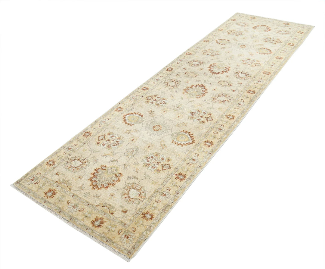 Indian Ziegler Rug 2' 10" x 10' 0" Hand-Knotted | No. AT67343