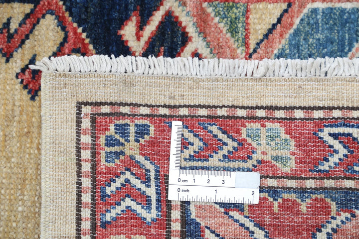 Afghan Royal Kazak Rug 5' 7" x 8' 4" Hand-Knotted | No. AT67351