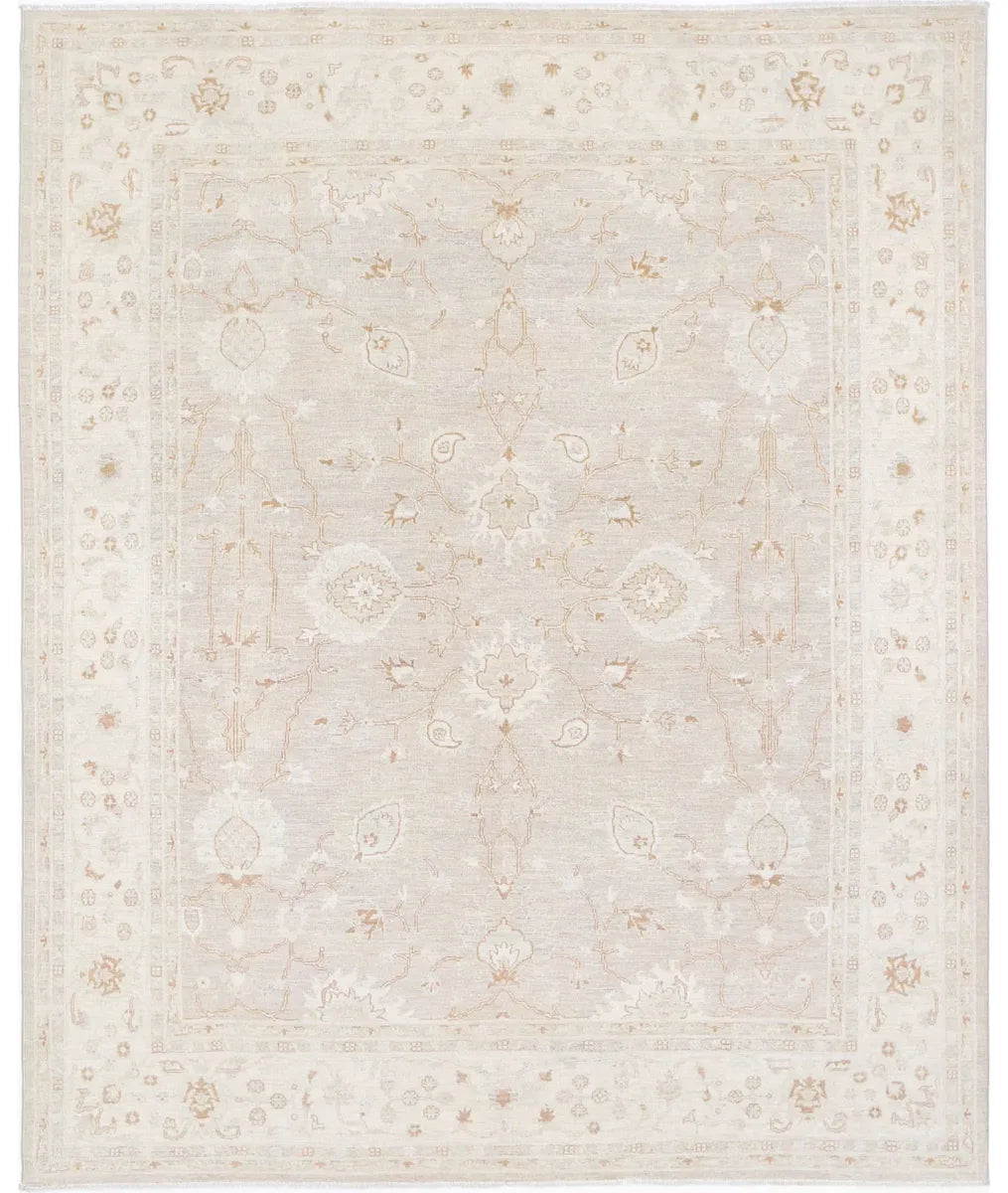 Brown Afghan Serenity Rug 8' 0" x 9' 11" Hand-Knotted | No. AT67386