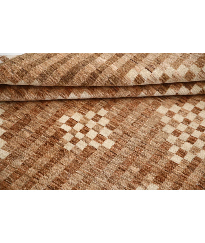 Afghan Modcar Rug 4' 10" x 6' 3" Hand-Knotted | No. AT67561