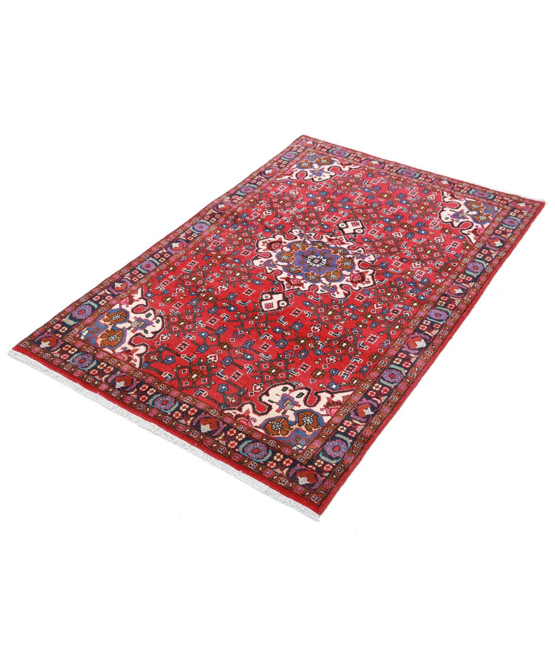 Persian Hamadan Rug 3' 3" x 5' 0" Hand-Knotted | No. AT67563