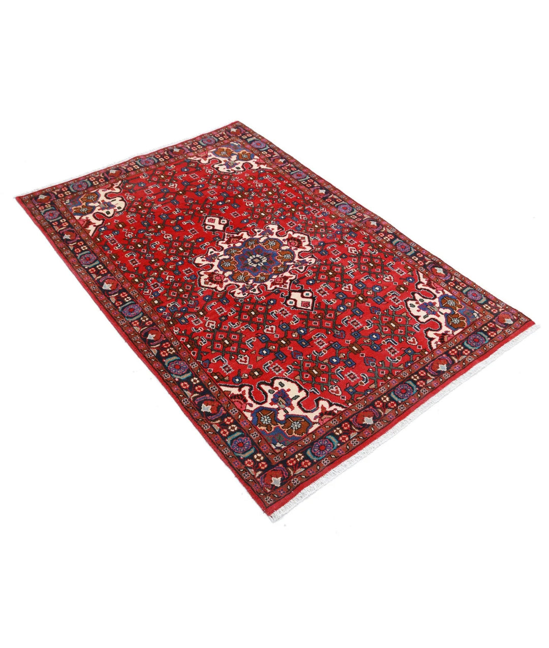 Persian Hamadan Rug 3' 3" x 5' 0" Hand-Knotted | No. AT67563