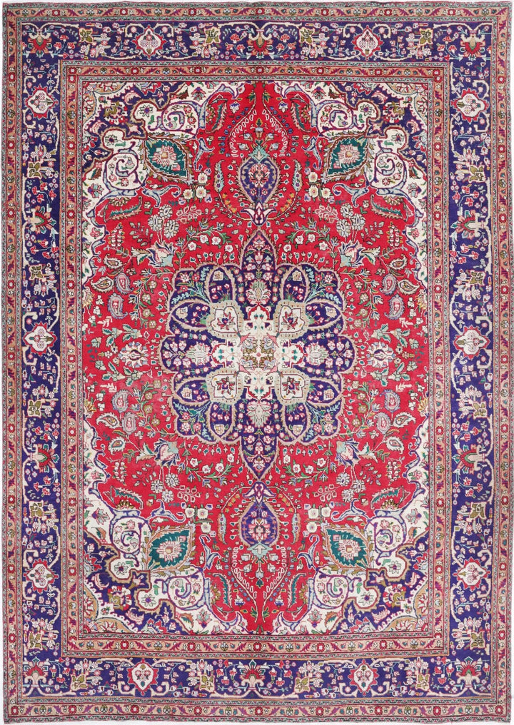 Persian Tabriz Rug 8' 4" x 11' 8" Hand-Knotted | No. AT67652