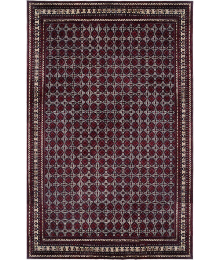 Red Afghan Khamyab Rug 15' 10" x 25' 7" Hand-Knotted | No. AT67699