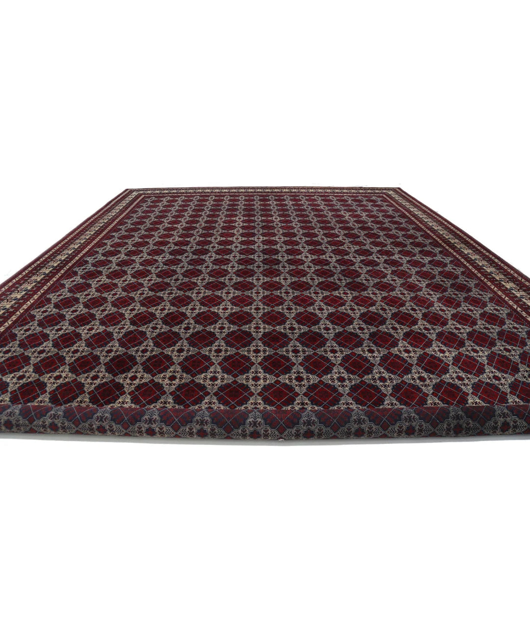 Red Afghan Khamyab Rug 15' 10" x 25' 7" Hand-Knotted | No. AT67699