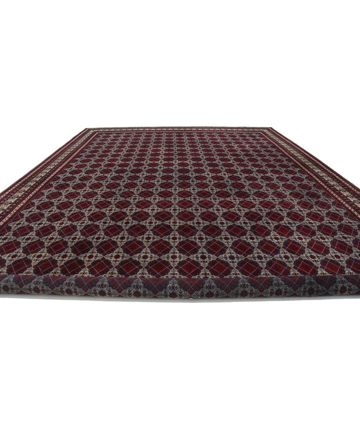 Red Afghan Khamyab Rug 15' 10" x 25' 7" Hand-Knotted | No. AT67699