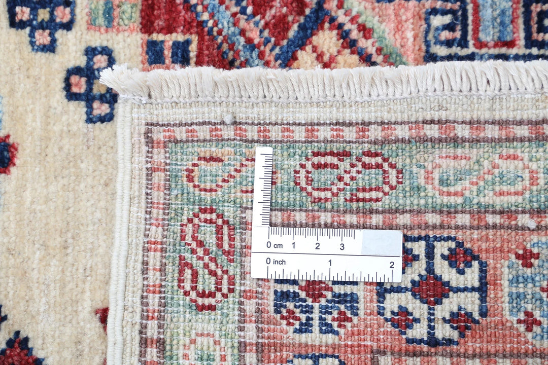 Afghan Royal Kazak Rug 5' 11" x 6' 7" Hand-Knotted | No. AT67738