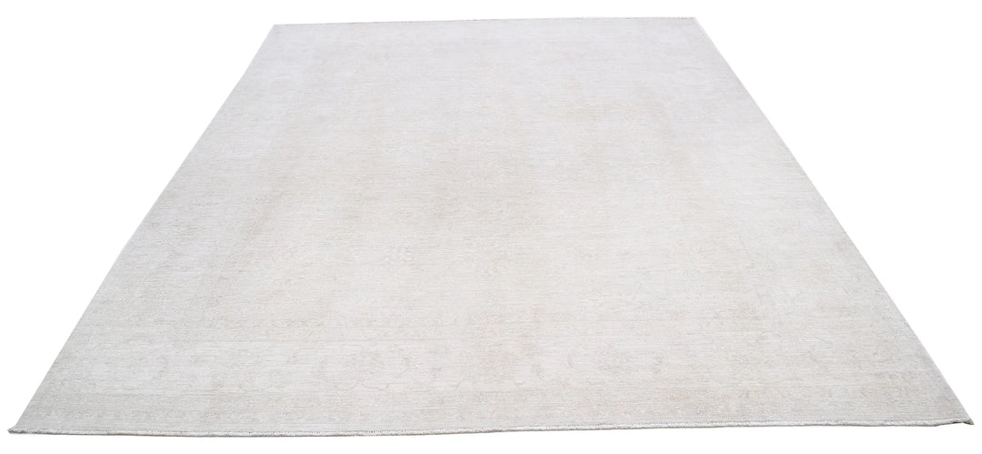 Afghan Tabriz Rug 8' 2" x 9' 10" Hand-Knotted | No. AT67746