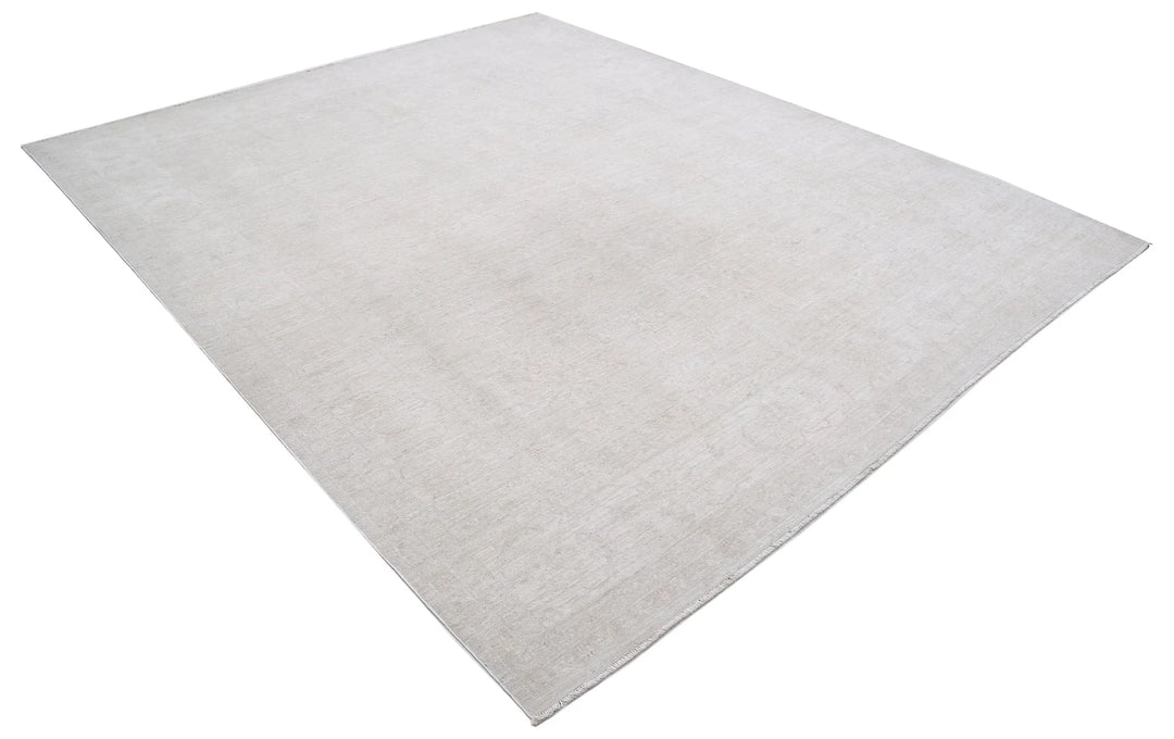 Afghan Tabriz Rug 8' 2" x 9' 10" Hand-Knotted | No. AT67746