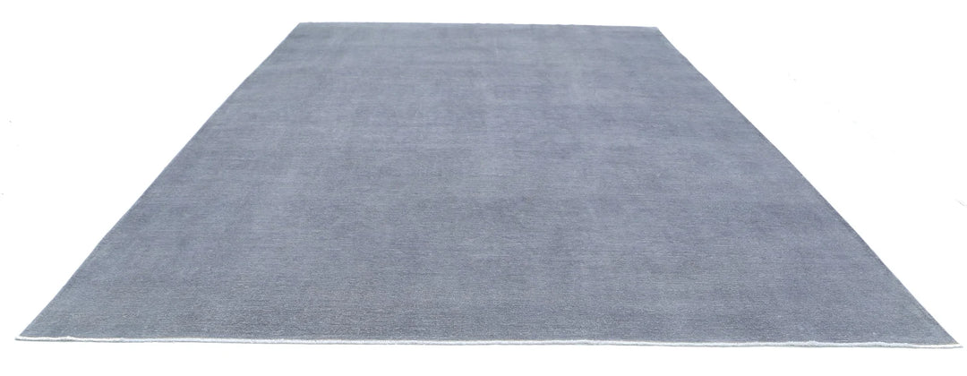 Grey Afghan Overdye Rug 10' 6" x 14' 7" Hand-Knotted | No. AT67800