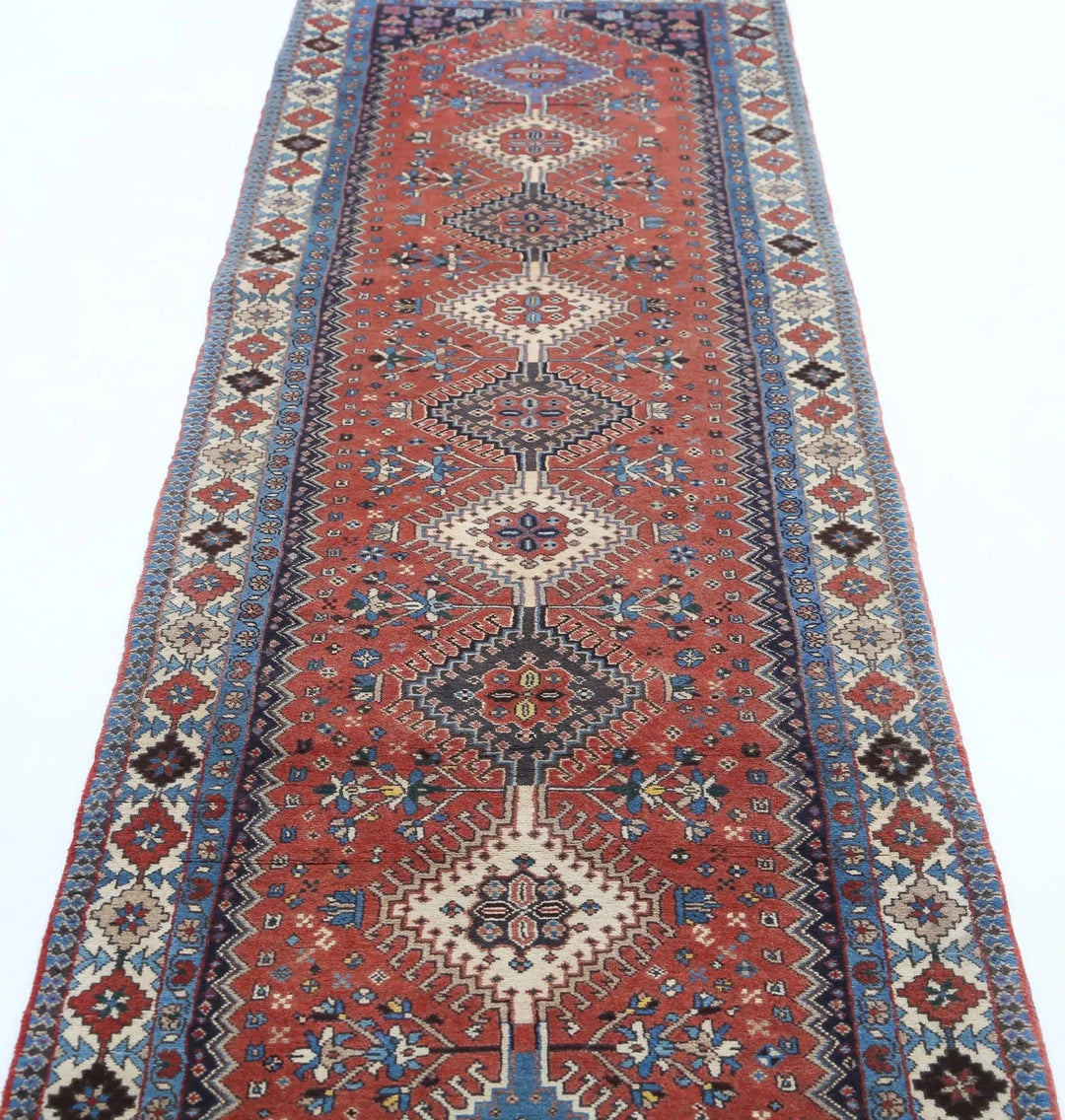 Persian Yalameh Runner 2' 8" x 12' 1" Hand-Knotted | No. AT67905