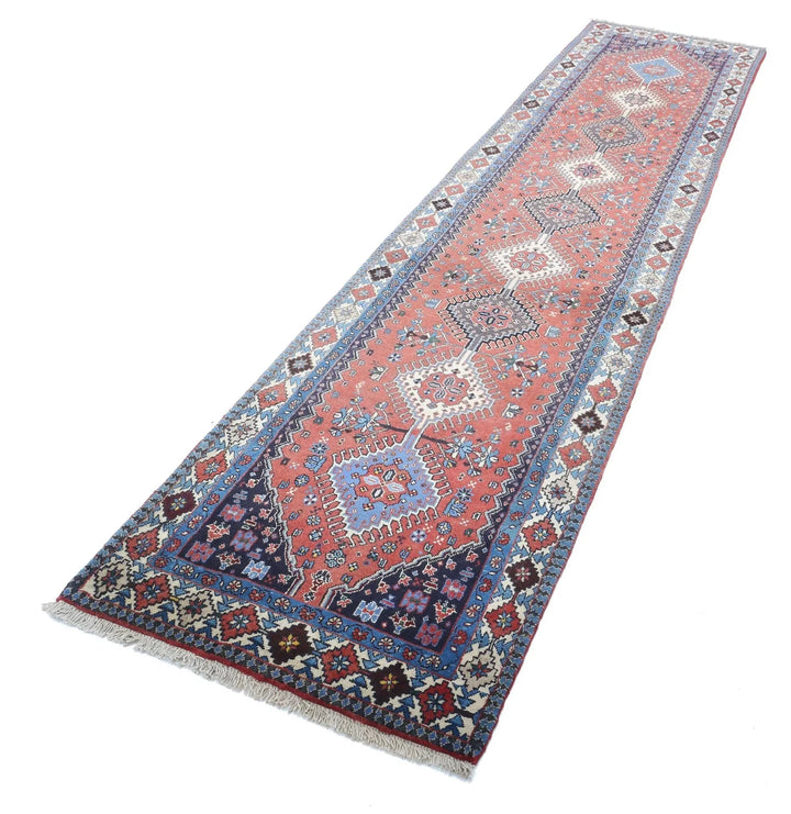 Persian Yalameh Runner 2' 8" x 12' 1" Hand-Knotted | No. AT67905