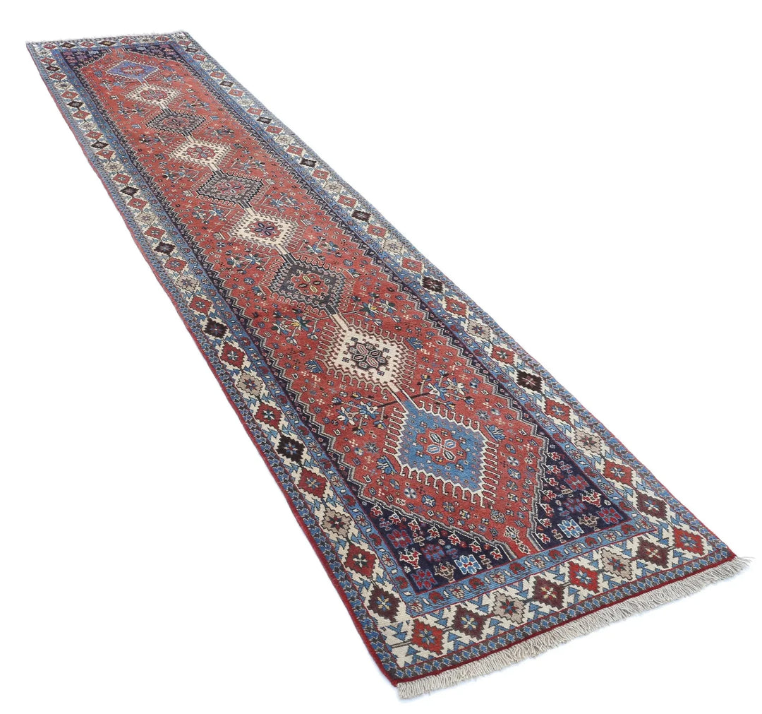 Persian Yalameh Runner 2' 8" x 12' 1" Hand-Knotted | No. AT67905