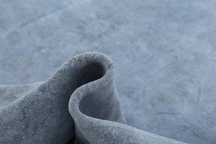 Grey Afghan Overdye Rug 8' 9" x 11' 10" Hand-Knotted | No. AT67988