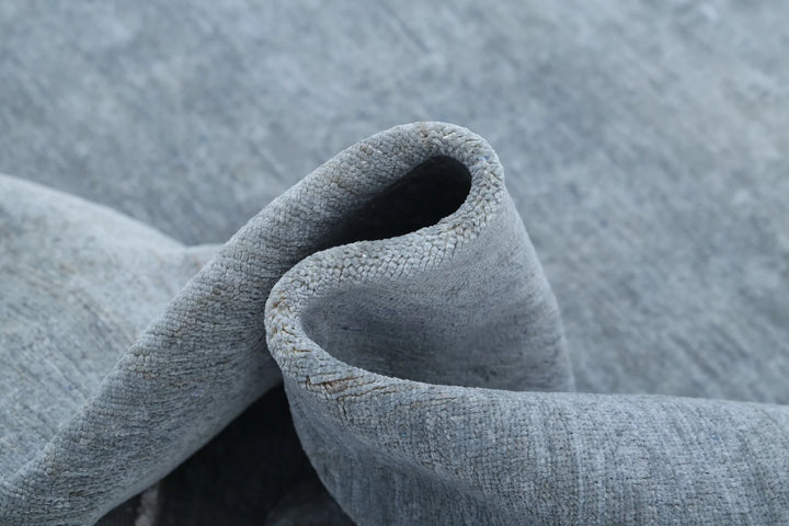 Grey Afghan Overdye Rug 6' 0" x 7' 10" Hand-Knotted | No. AT68040