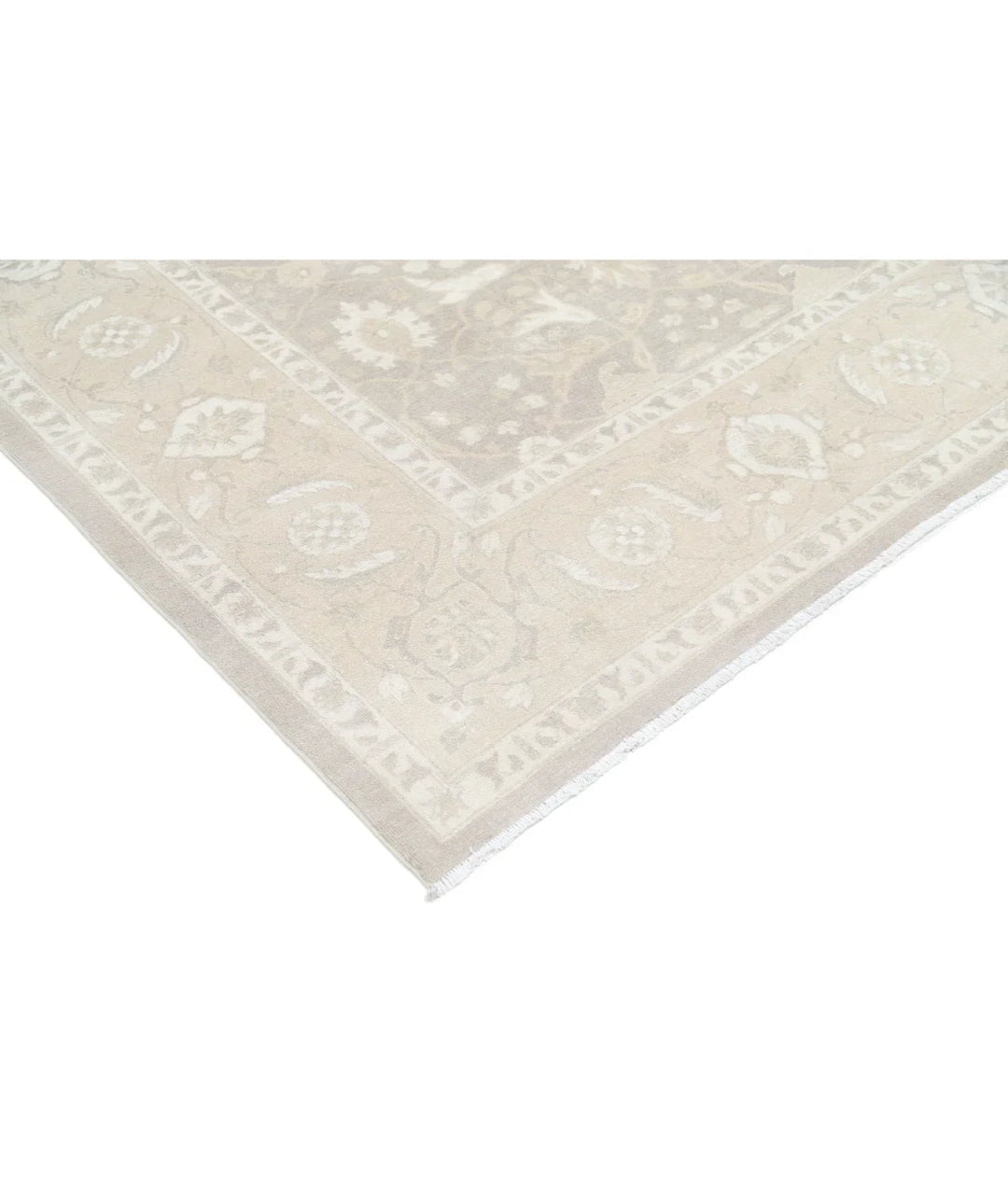 Brown Afghan Serenity Rug 8' 11" x 12' 3" Hand-Knotted | No. AT68065