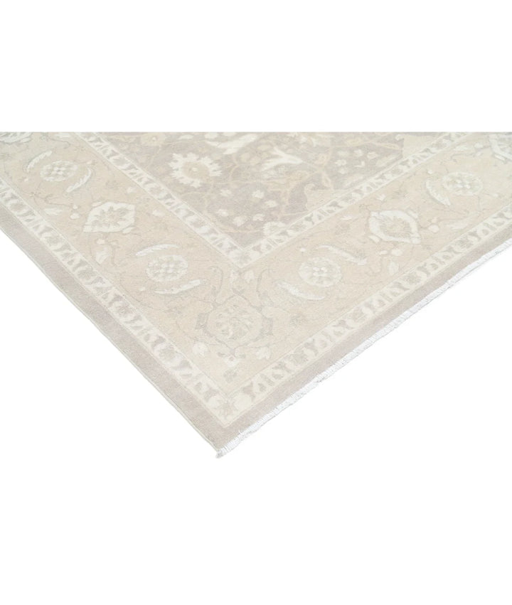 Brown Afghan Serenity Rug 8' 11" x 12' 3" Hand-Knotted | No. AT68065