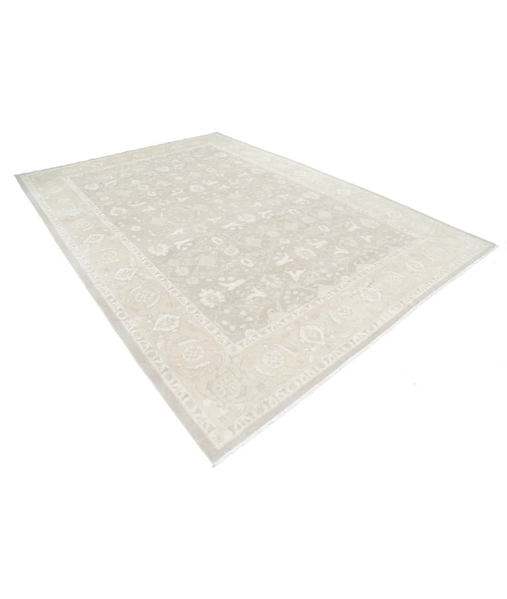 Brown Afghan Serenity Rug 8' 11" x 12' 3" Hand-Knotted | No. AT68065