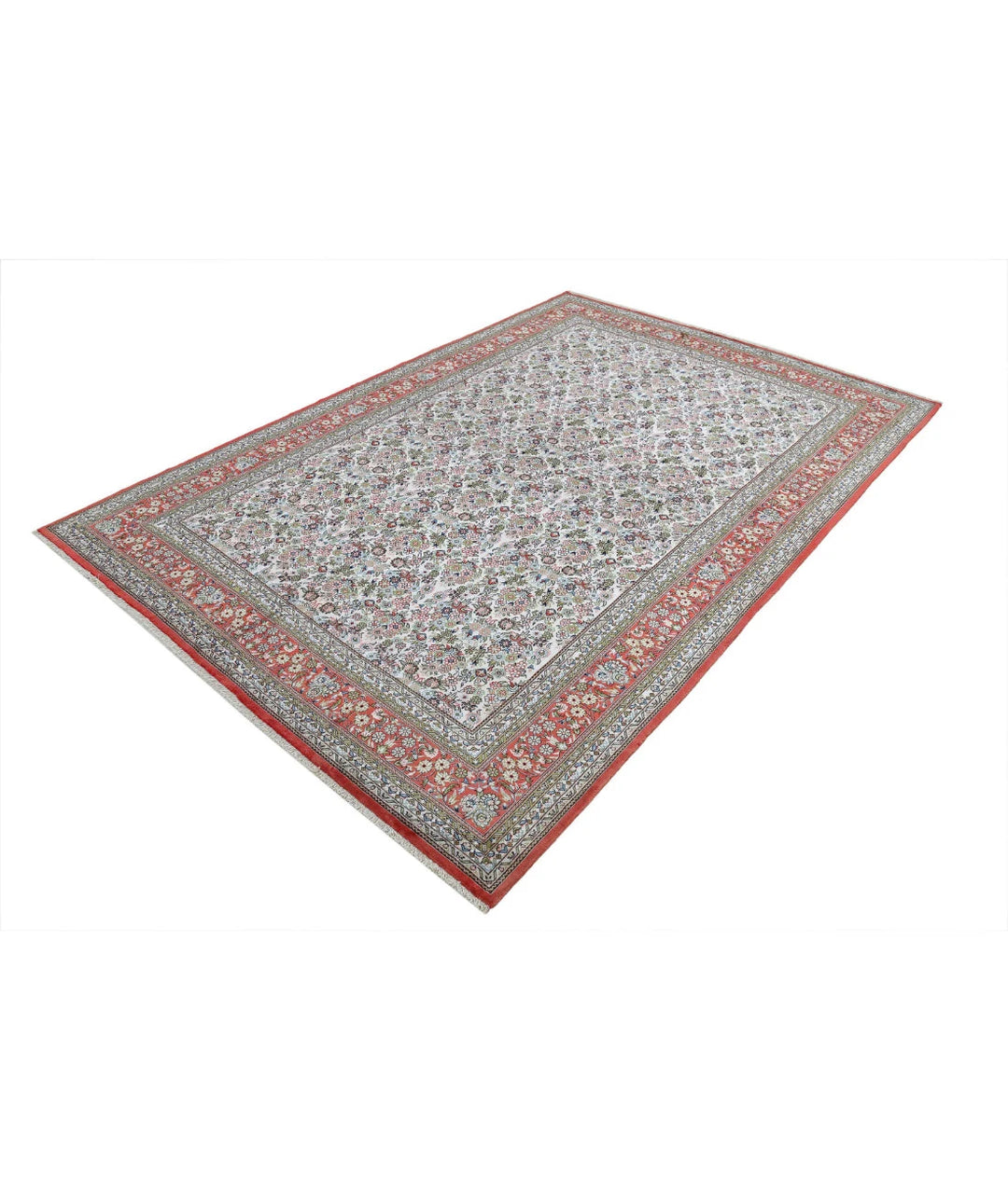 Chinese Hereke Rug 6' 1" x 7' 11" Hand-Knotted | No. AT68105