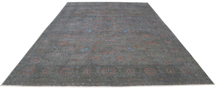 Afghan Oriental Rug 9' 8" x 13' 9" Hand-Knotted | No. AT68122