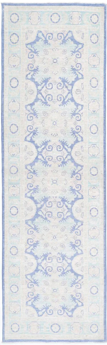 Afghan Serenity Rug 2' 8" x 9' 7" Hand-Knotted | No. AT68147