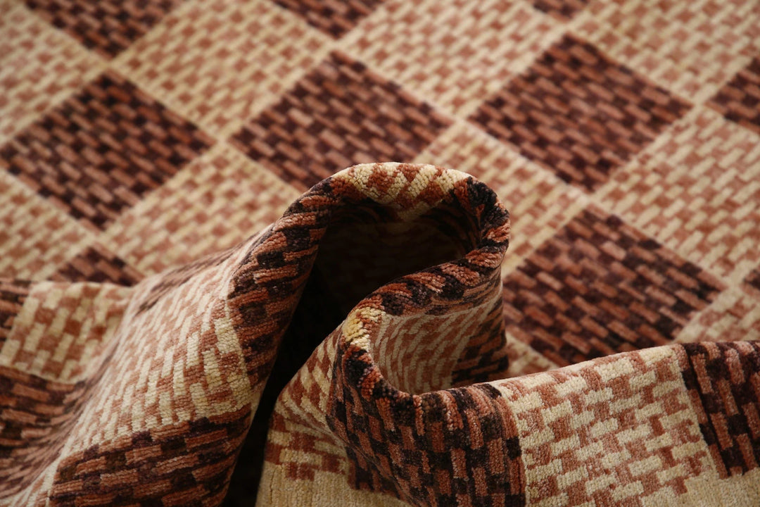 Afghan Modcar Rug 4' 11" x 6' 10" Hand-Knotted | No. AT68231