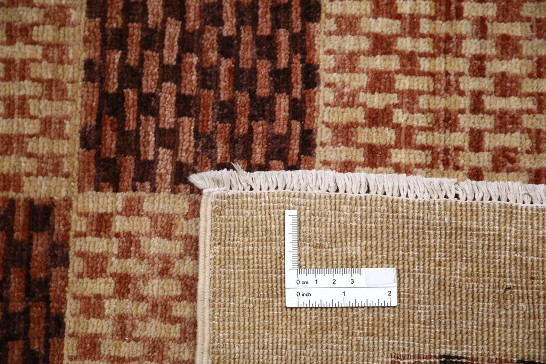 Afghan Modcar Rug 4' 11" x 6' 10" Hand-Knotted | No. AT68231