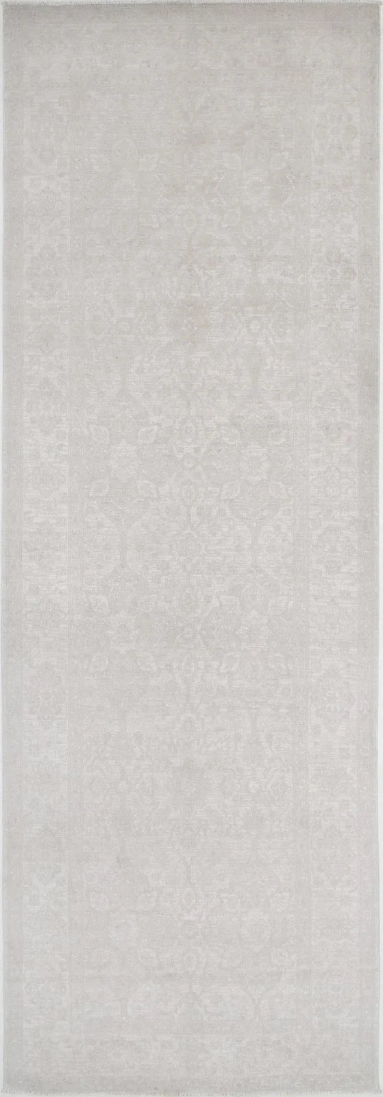 Afghan Tabriz Rug 4' 9" x 14' 2" Hand-Knotted | No. AT68449