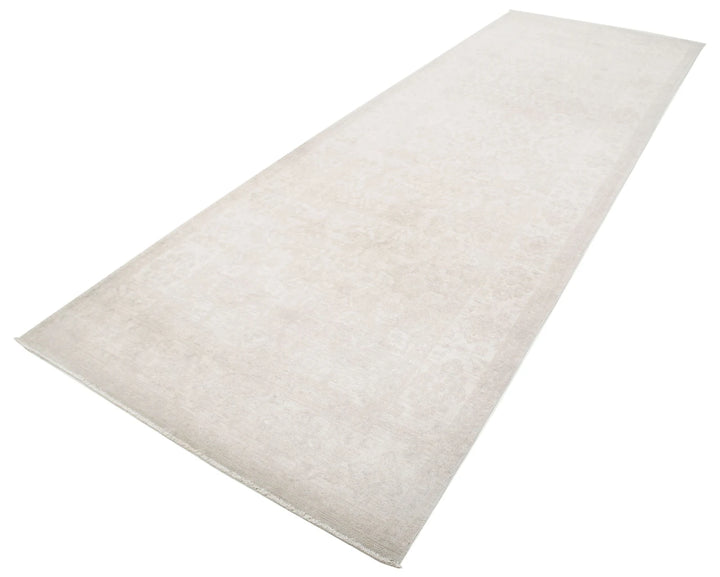 Afghan Tabriz Rug 4' 9" x 14' 2" Hand-Knotted | No. AT68449