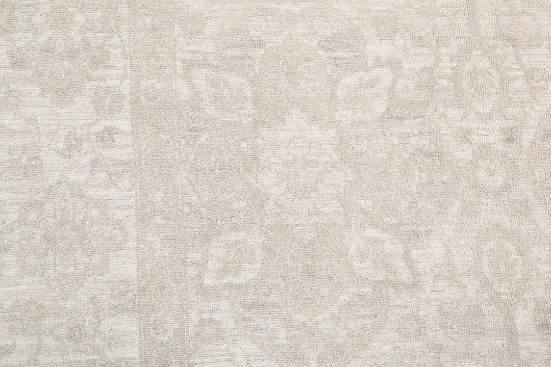Afghan Tabriz Rug 4' 9" x 14' 2" Hand-Knotted | No. AT68449