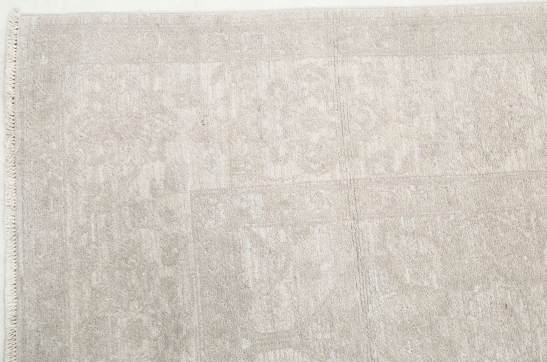 Afghan Tabriz Rug 4' 9" x 14' 2" Hand-Knotted | No. AT68449