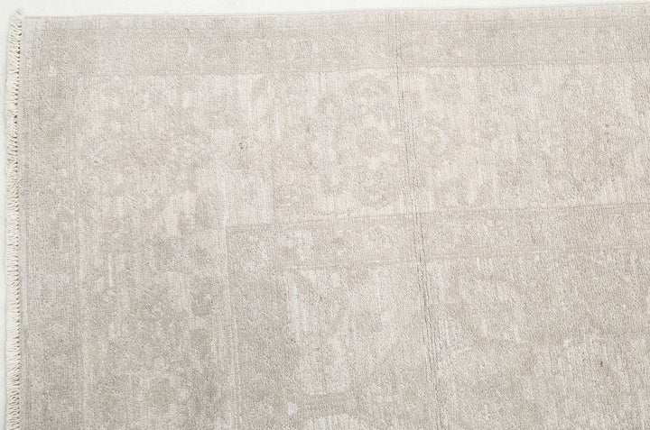 Afghan Tabriz Rug 4' 9" x 14' 2" Hand-Knotted | No. AT68449