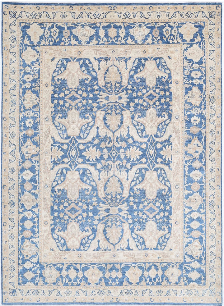 Afghan Ziegler Rug 8' 6" x 11' 7" Hand-Knotted | No. AT68546