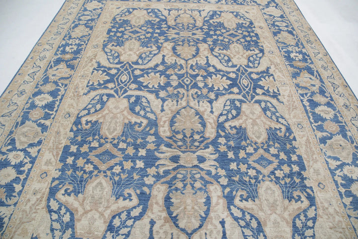 Afghan Ziegler Rug 8' 6" x 11' 7" Hand-Knotted | No. AT68546