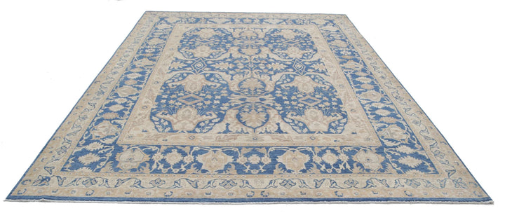Afghan Ziegler Rug 8' 6" x 11' 7" Hand-Knotted | No. AT68546