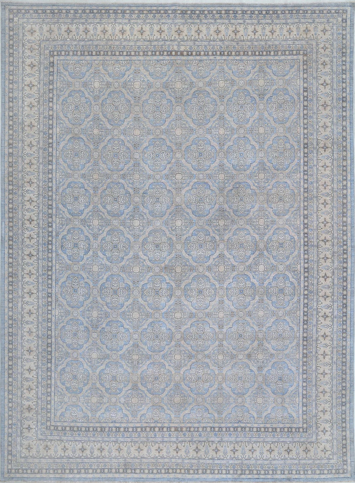 Afghan Serenity Rug 14' 1" x 18' 9" Hand-Knotted | No. AT68604