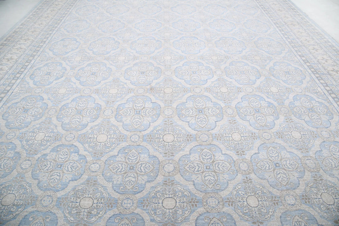 Afghan Serenity Rug 14' 1" x 18' 9" Hand-Knotted | No. AT68604