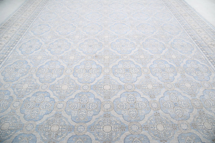 Afghan Serenity Rug 14' 1" x 18' 9" Hand-Knotted | No. AT68604