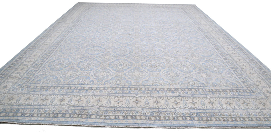 Afghan Serenity Rug 14' 1" x 18' 9" Hand-Knotted | No. AT68604