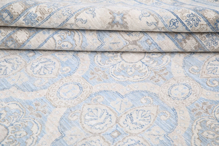 Afghan Serenity Rug 14' 1" x 18' 9" Hand-Knotted | No. AT68604