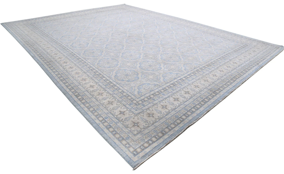 Afghan Serenity Rug 14' 1" x 18' 9" Hand-Knotted | No. AT68604