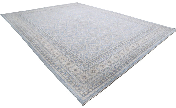 Afghan Serenity Rug 14' 1" x 18' 9" Hand-Knotted | No. AT68604