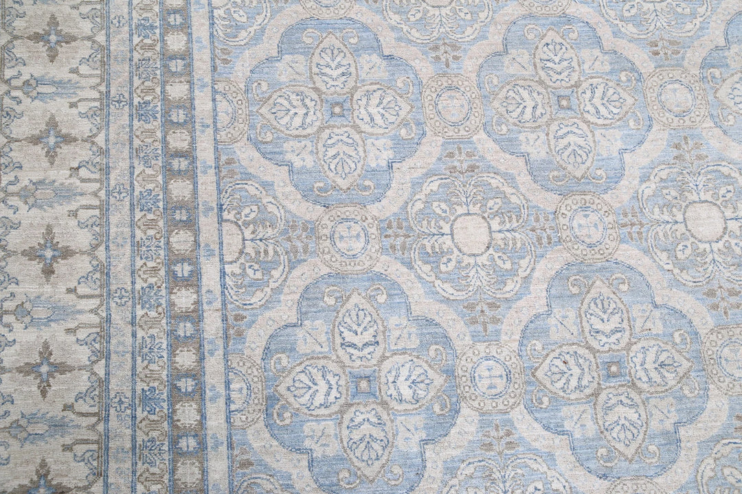 Afghan Serenity Rug 14' 1" x 18' 9" Hand-Knotted | No. AT68604