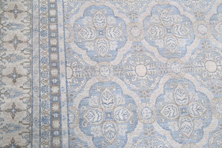 Afghan Serenity Rug 14' 1" x 18' 9" Hand-Knotted | No. AT68604