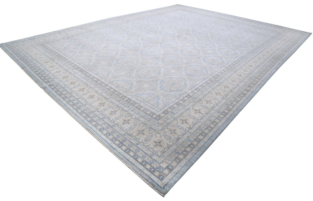 Afghan Serenity Rug 14' 1" x 18' 9" Hand-Knotted | No. AT68604