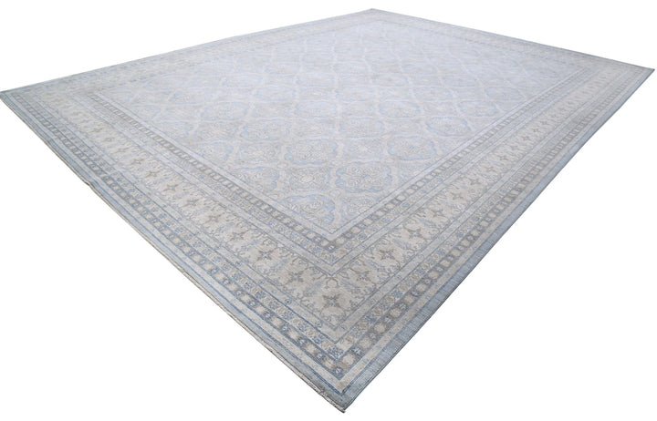 Afghan Serenity Rug 14' 1" x 18' 9" Hand-Knotted | No. AT68604